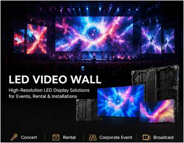 LED video wall system for church worship and live production