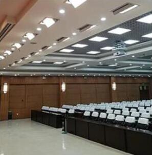 Video conference room lighting application