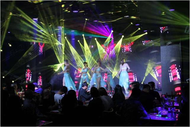 Bar and club lighting installation