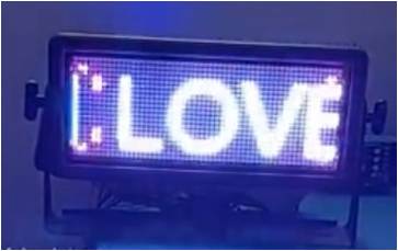 PIXEL BURST FX RGB letter display effect