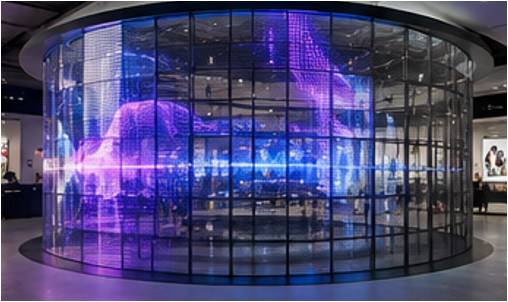 Transparent Curved LED Video Display