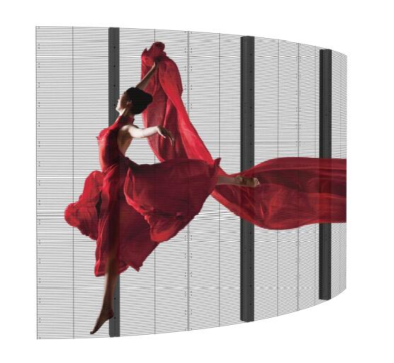 Transparent Curved LED Video Display