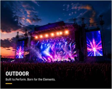 IP65 outdoor stage lighting solutions for festivals and outdoor events