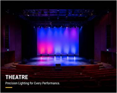 Professional theatre lighting solutions for performing arts venues and stage productions