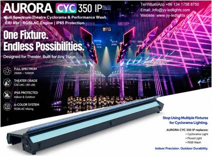 Outdoor Full Spectrum LED Cyclorama + Footlight + Theatre Wash Light